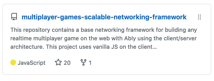 An image of the github repo of the scalable networking framework