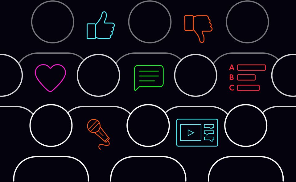 Realtime challenges for audience engagement