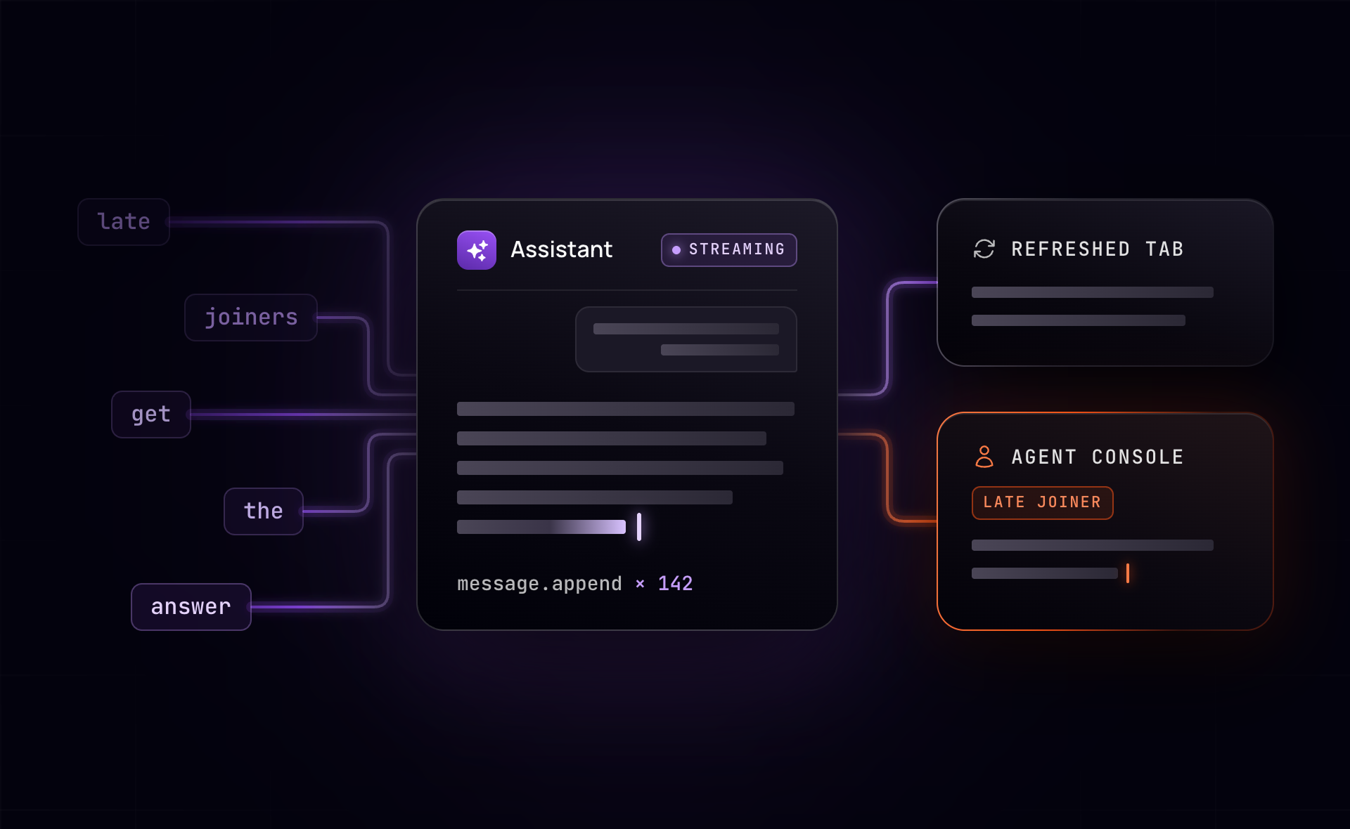 A token is not a message: stop storing AI responses like event logs